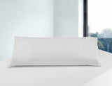 Savel, oreiller anti-stress avec housse double, fermeté moyenne, 105 X 40 Cm Naty Shop oreillers standards Blanc 40X105Cm