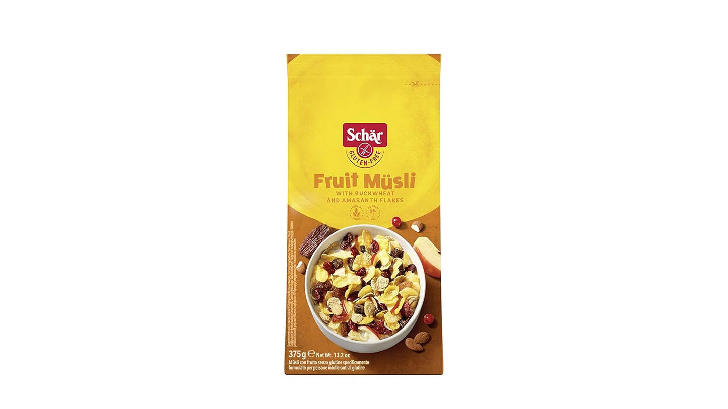 Früchtemüsli, 375 g Emballage