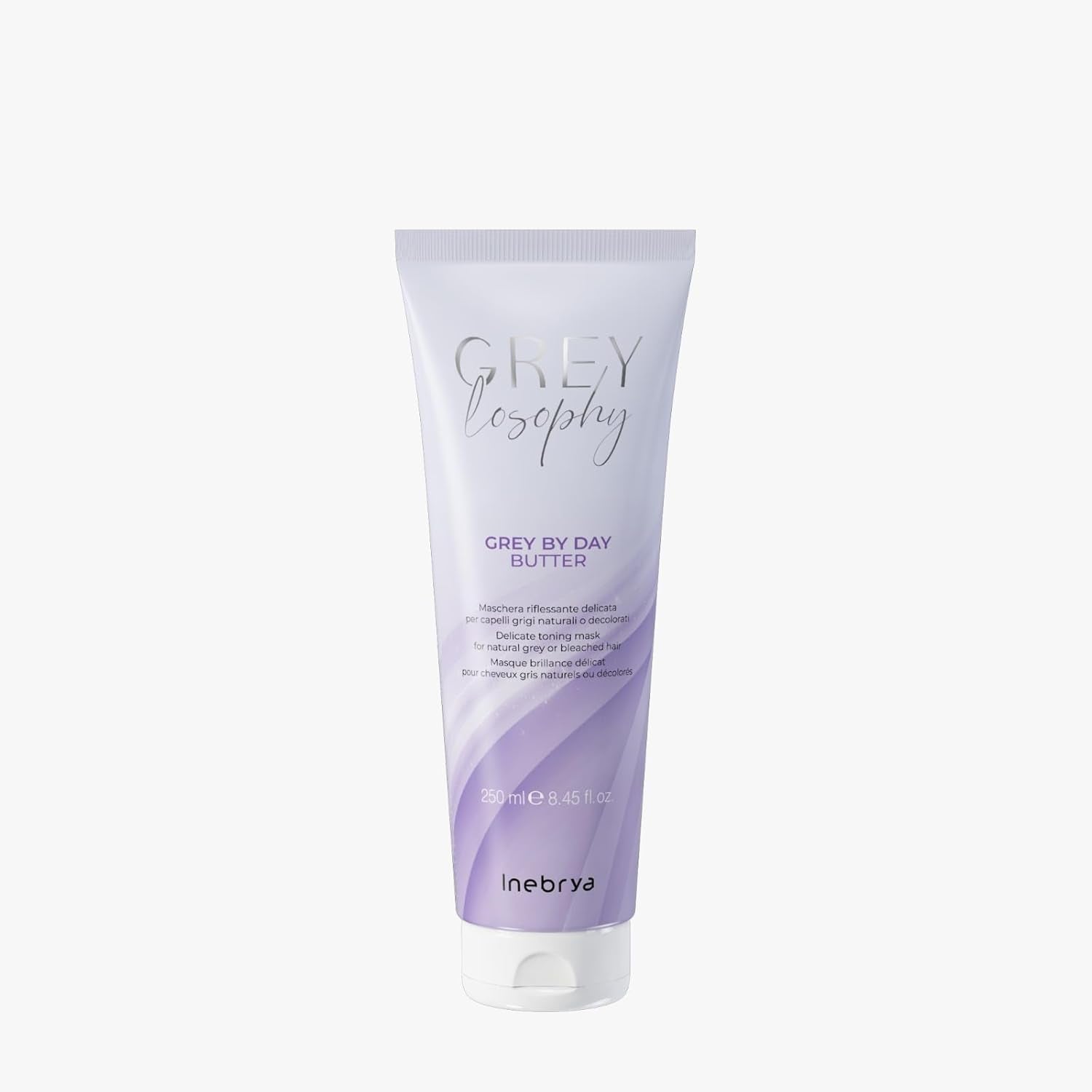 Inebrya Greylosophy Masque réflexe doux pour blond gris naturel ou blond platine, 250 ml Naty Shop Hair Mask Default Title