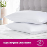 Oreiller Silentnight Ultrabounce, blanc, microfibre, blanc, paquet de 2 oreillers standard Naty Shop