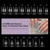 Faux ongles courts ballerine, 120 pièces, colle sur 12 tailles, ongles artificiels courts, Gel souple, couverture complète, pointes pour ongles courts en Gel S