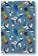 Character World Couverture polaire officielle Lego® City, super douce, bleu chaud, design Cityspace, parfaite pour les chambres, le camping et le sommeil, 100 x 150 cm Lits et couvertures Besuche den Character World-Store multicolore 100 x 150 cm