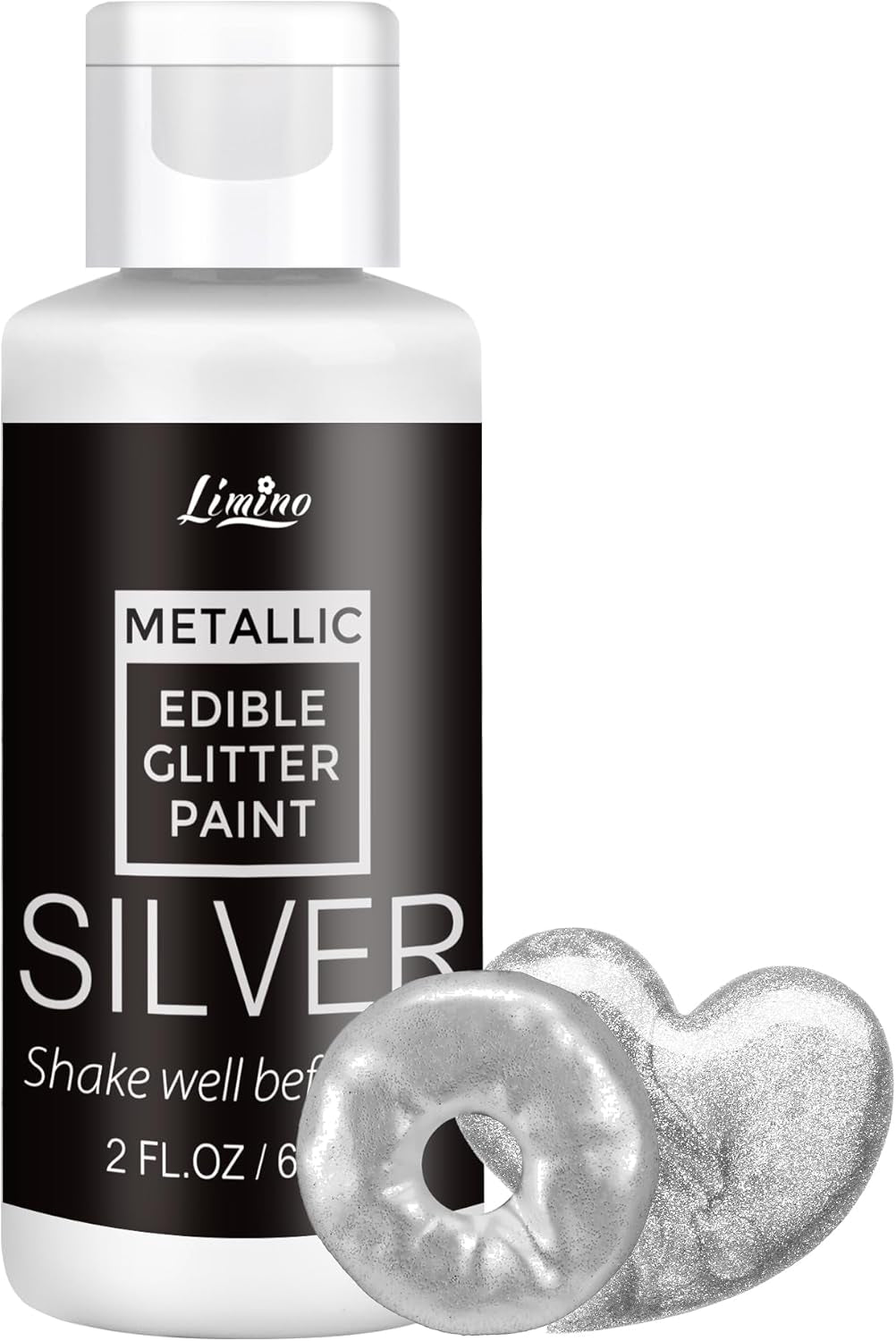Paillettes comestibles liquides – 6 couleurs métalliques, poudre de paillettes comestibles liquides pour décoration de gâteaux, pâtisserie, macarons – colorant alimentaire métallique, couleurs pailletées pour biscuits, fondants, gâteaux, muffins
