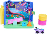 Chambre Deluxe Gabby's Dollhouse, salle de jeux Purr-Ific, salle de jeux avec voiture jouet Carlita, 2 meubles et 2 boîtes surprises avec accessoires, convient aux maisons de poupées à partir de 3 ans Naty Shop
