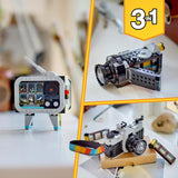 LEGO Creator Jouet appareil photo rétro 3 en 1, caméscope, téléviseur, décorations de bureau pour enfants ou accessoires de chambre, cadeaux de photographie pour filles et garçons de 8 ans 31147 Ensembles de construction Besuche den LEGO-Store