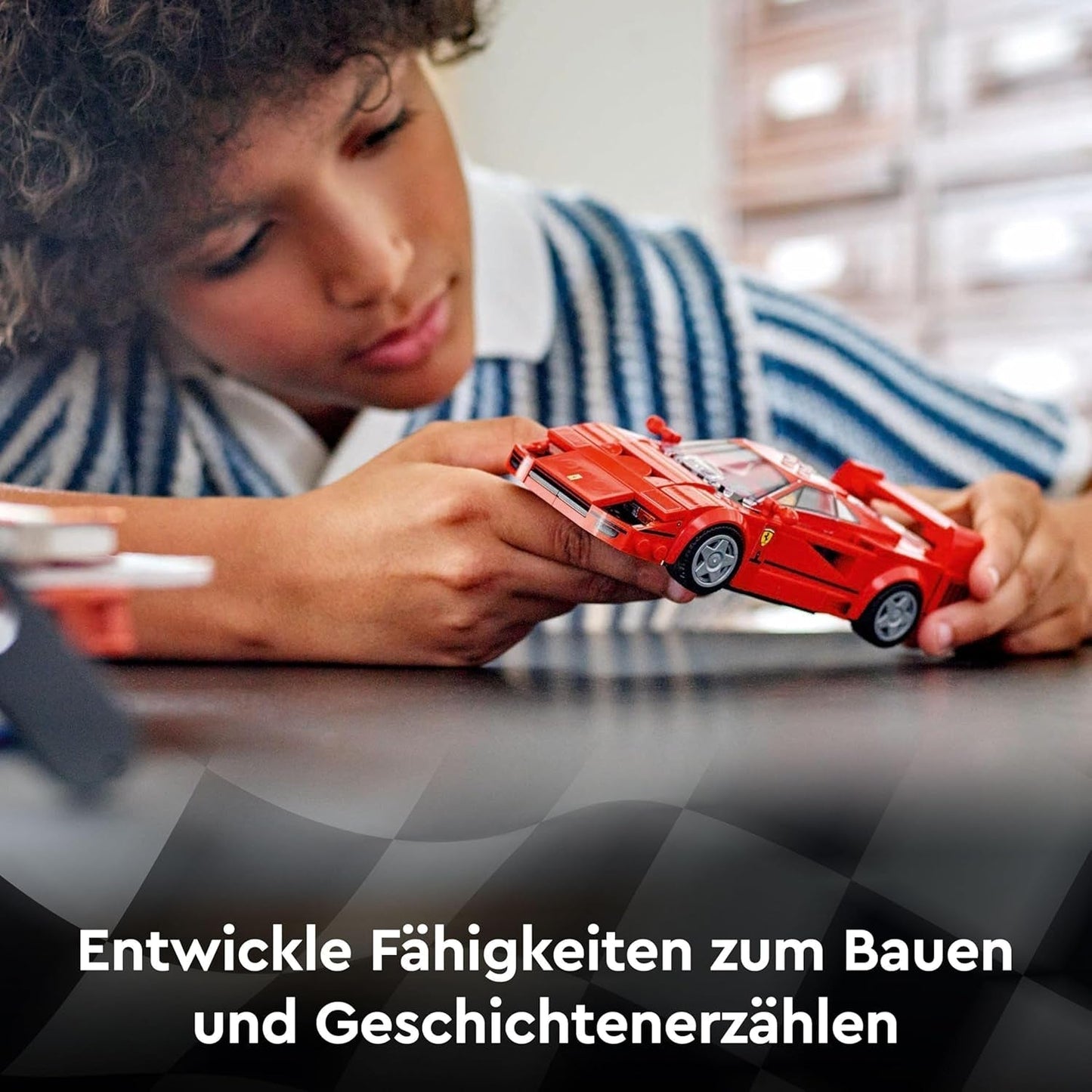 LEGO Speed Champions Ferrari F40 Super voiture de sport, ensemble de jeu avec voiture jouet à construire et pilote de figurine, ensemble de construction de collection pour enfants, cadeau pour garçons et filles 76934 Ensembles de construction Besuche den LEGO-Store