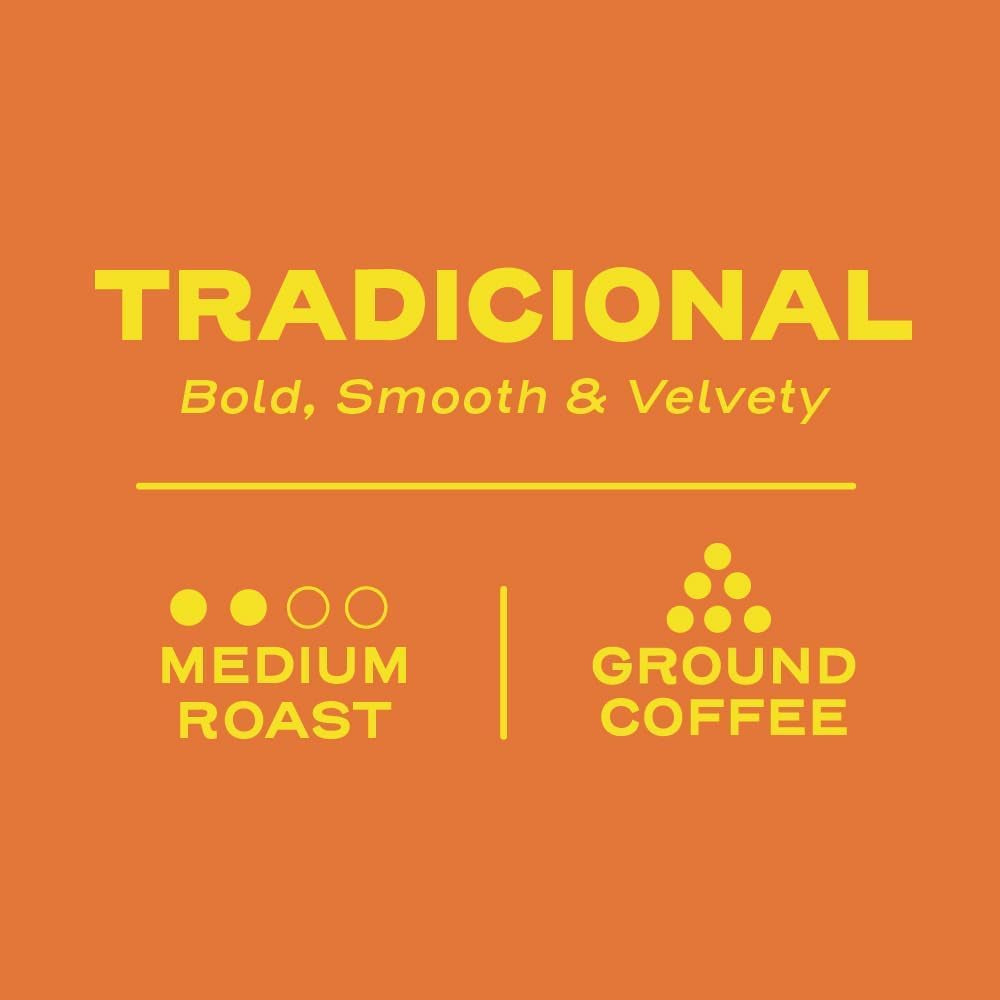 Café torréfié et moulu, brique de 17,6 onces
