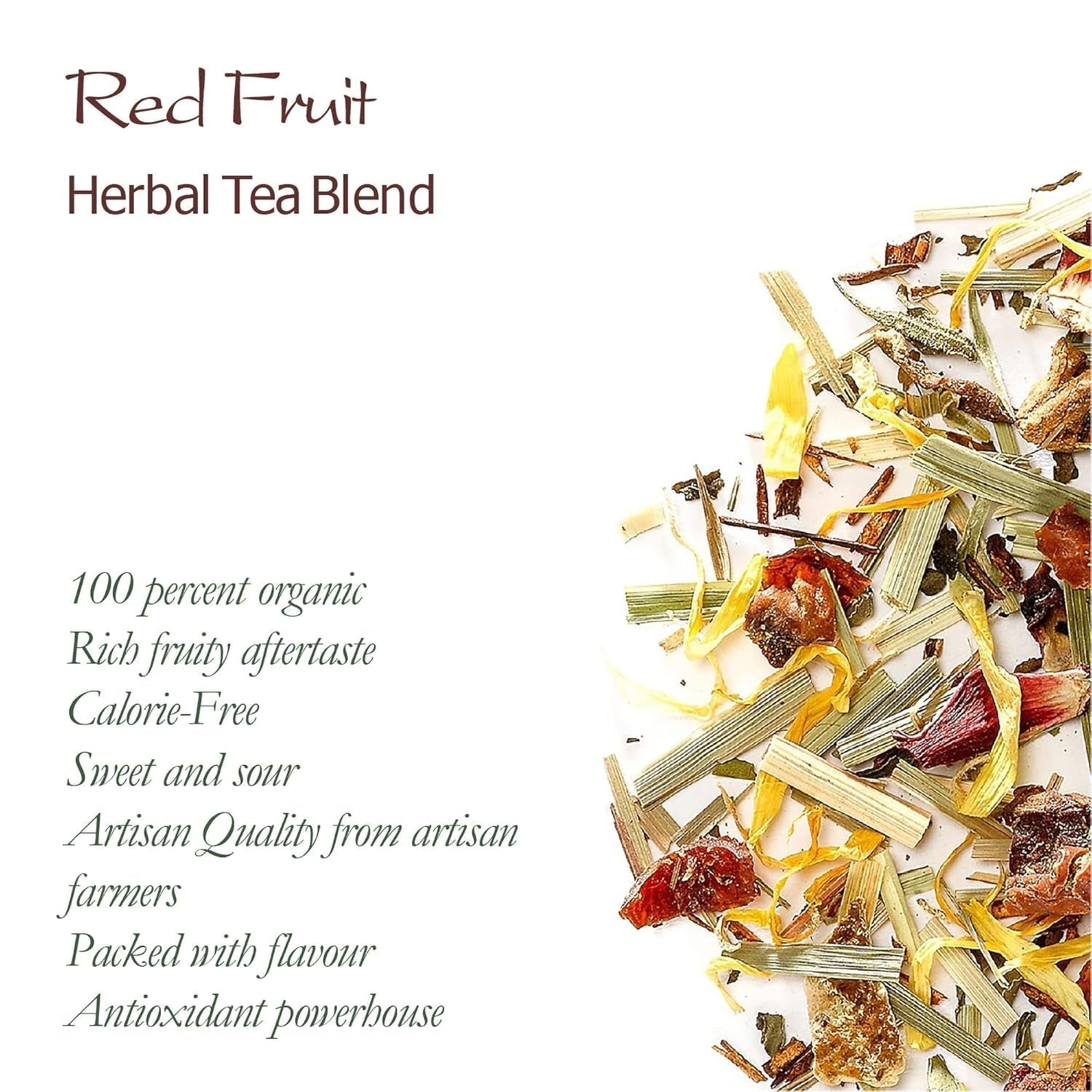 Mélange de fruits et tisanes bio - Tisane 100% naturelle au goût intense de fruits rouges - Thé aux fruits Thé aux fruits bio Thé aux fruits en vrac Thé aux fruits en vrac Thé aux fruits d'hiver