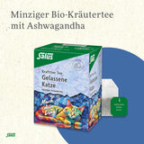 Salus - Thé Krafttier - Le Chat Silencieux - 1X 15 Sachets Filtres (28,5g) - Tisane Menthe avec Ashwagandha - Bio