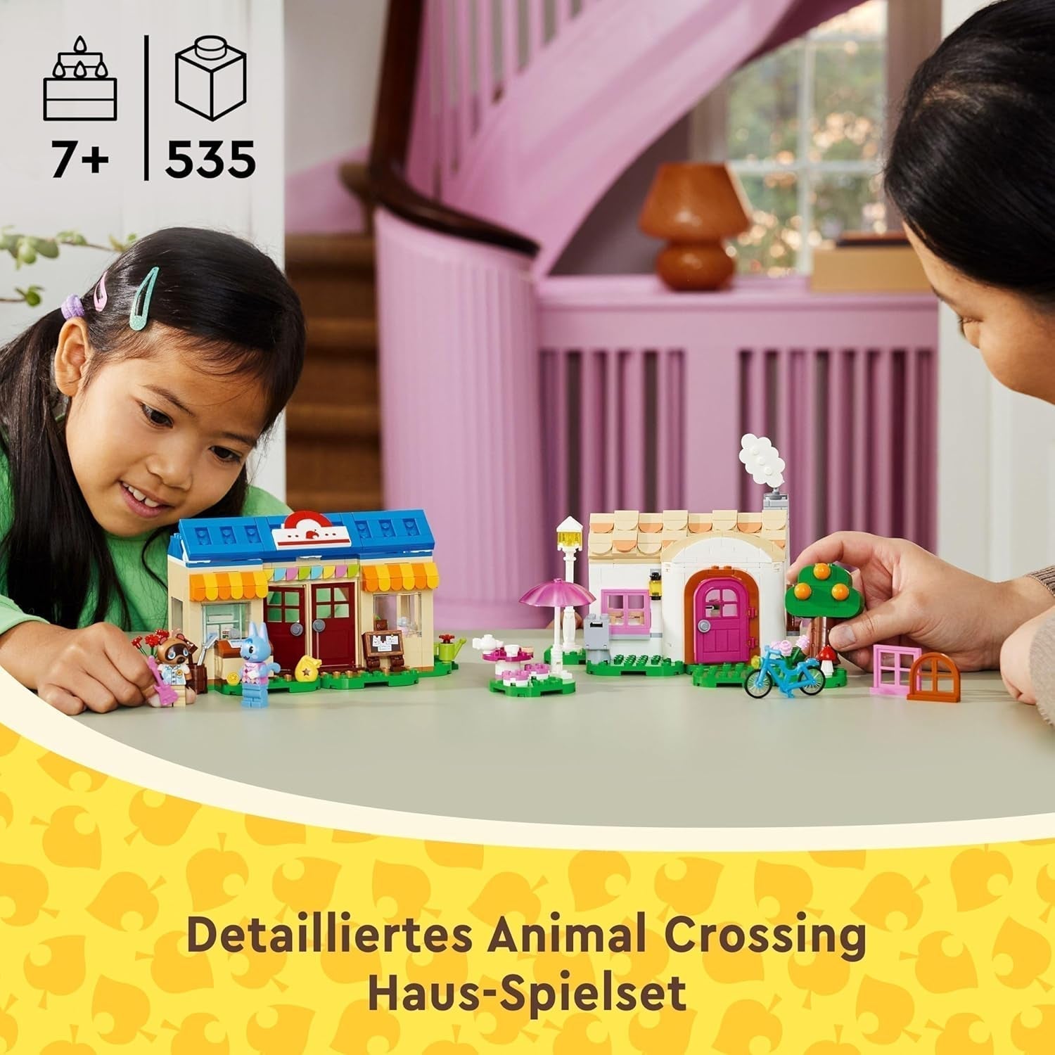 Ensemble LEGO Animal Crossing Nook's Shop et Sophie's House, jouet créatif pour enfants avec 2 mini figurines de la série de jeux vidéo, cadeau pour filles et garçons à partir de 7 ans 77050 Jeux de construction Besuche den LEGO-Store