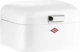 Wesco 235 001 Mini corbeille à pain Grandy 17 x 18 x 12 cm (L/l/H) rose, acier inoxydable Boîtes de conservation alimentaire Naty Shop Blanc