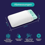 Lot de 2 oreillers pour soutenir la nuque 40X60-13Cm - Oreiller de couchage ergonomique pour la nuque et les épaules, certifié Oeko-Tex Oreillers orthopédiques cervicaux Naty Shop