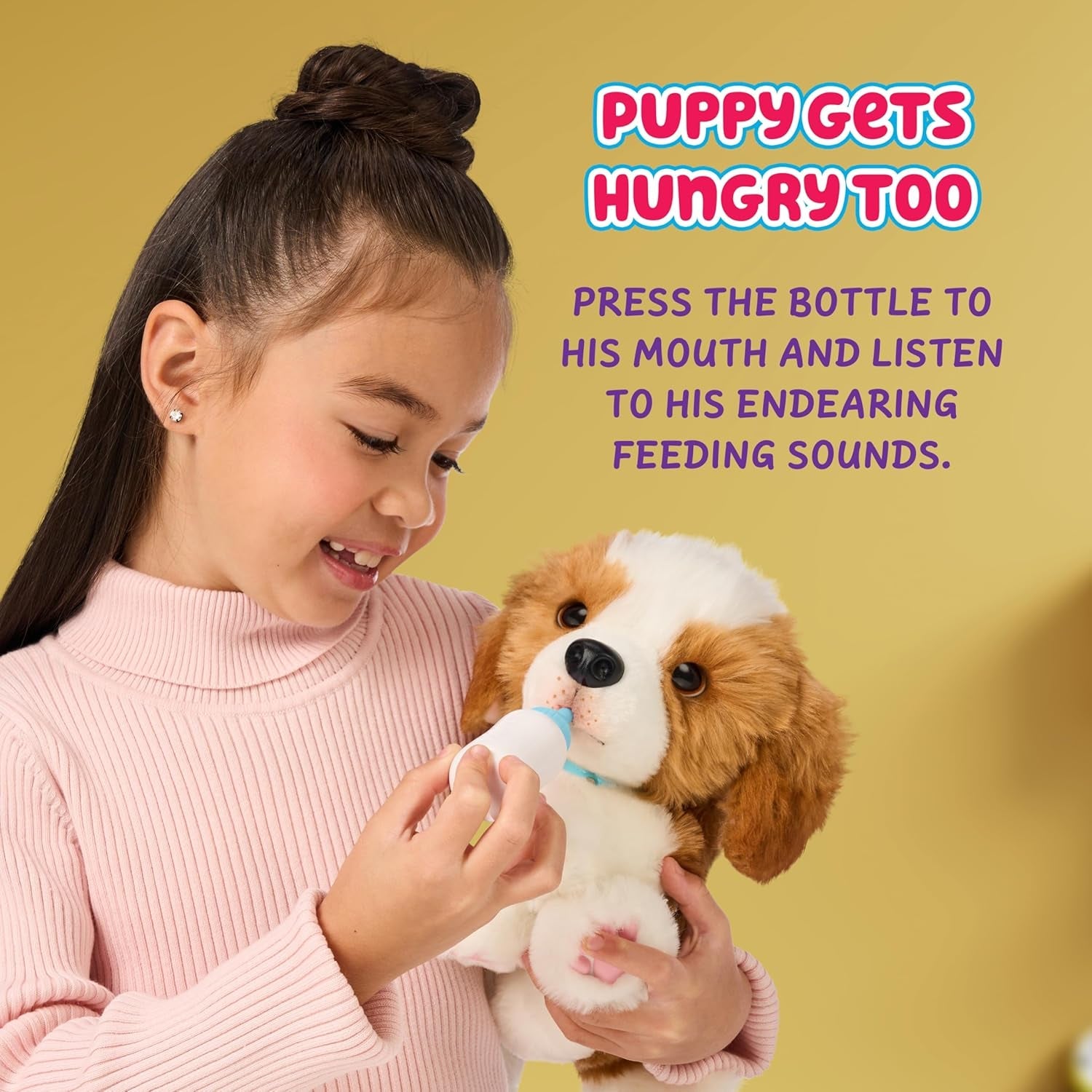 Little Live Pets Mon vraiment vrai chiot – Patchs ; Chiot interactif ; plus de 60 sons/réactions ; aspect réaliste ; 1 sur 72 variantes ; ensemble de jeu avec sac de transport ; piles incluses ; 5 ans et plus