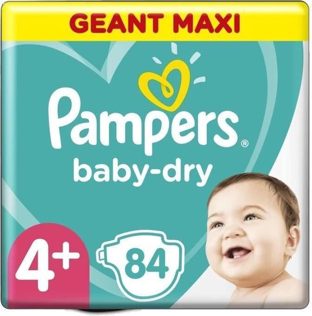 (Ancienne version), Couches pour bébés taille 4+ (10-15 kg), 84 pièces