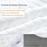 Ecosafeter Oreiller en mousse à mémoire de forme Oreiller de soutien cervical Oreiller ergonomique pour différentes positions de sommeil avec housse amovible Oreillers orthopédiques cervicaux Naty Shop