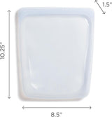 Stasher Bag Sac alimentaire réutilisable en silicone de qualité supérieure, demi-gallon, bleu, durable, four, lave-vaisselle, congélateur, sac à déjeuner écologique, préparation des aliments, 1893 ml, boîtes de conservation des aliments Naty Shop