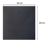 Serviettes en Satin Père Noël 40 X 40 2 Épis Pli 1/4 50 Serviettes Punta-Punta Noir