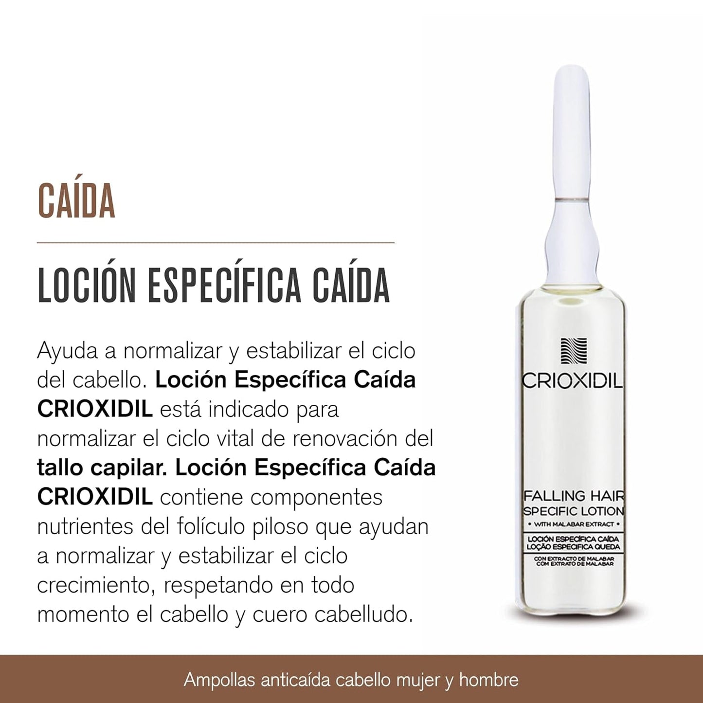 Crioxidil, lotion spéciale contre la chute des cheveux Soins capillaires Crioxidil