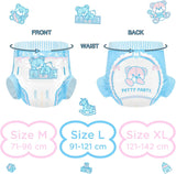 Couches Imprimées Adultes 5500-5800ml 10 Pièces - Slips de Toilette (XL)