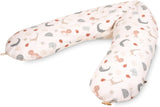 Julius Zöllner Coussin d'allaitement bio 190 cm, garnissage 42 litres de microbilles Eps, fabriqué en Allemagne Accessoires Alimentation et Allaitement Bébé Naty Shop Wild Friends