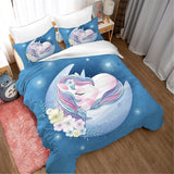 Linge de lit enfant Licorne Soft, microfibre Linge de lit - enfant Naty Shop
