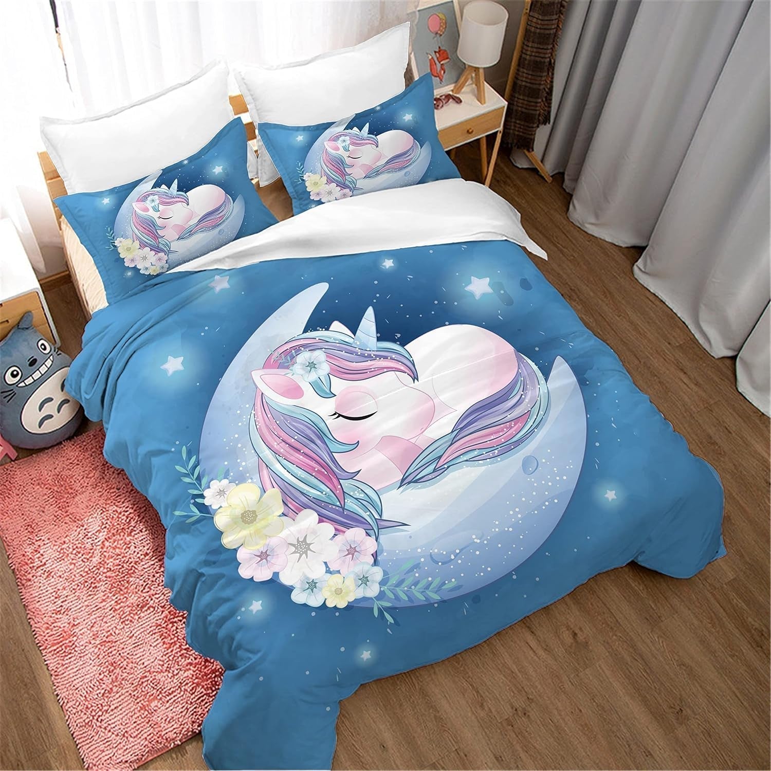 Linge de lit enfant Licorne Soft, microfibre Linge de lit - enfant Naty Shop
