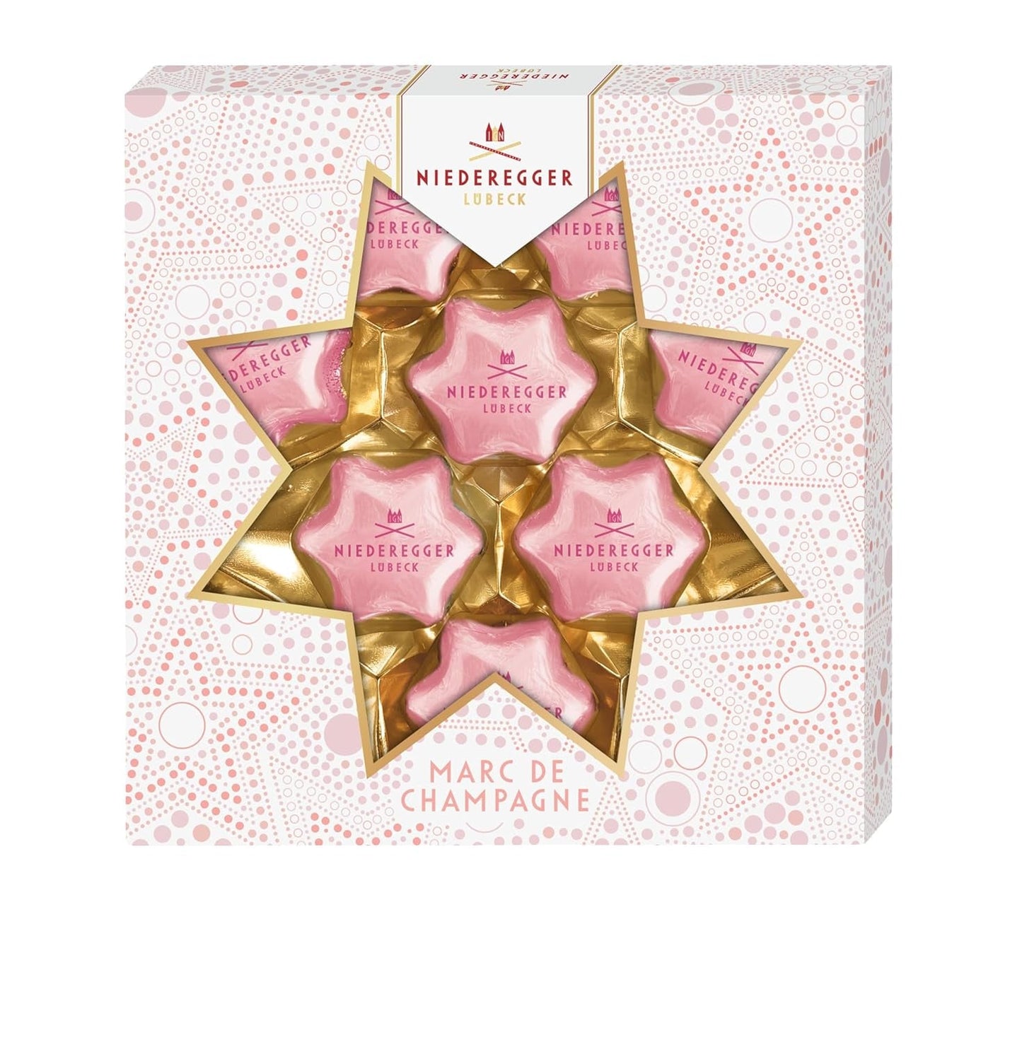 Niederegger Praliné Etoiles Marc de Champagne 125g