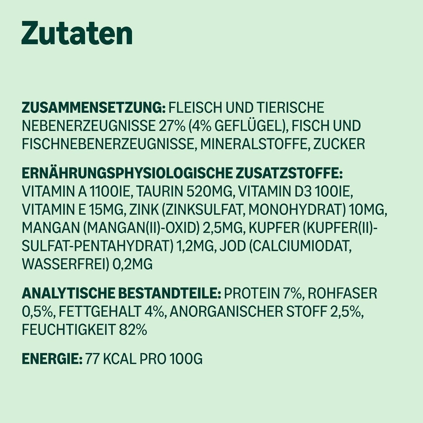 par Amazon Katzenfutter, nass, Dose, Stücke mit Geflügel in Sauce, 12 x 415 g