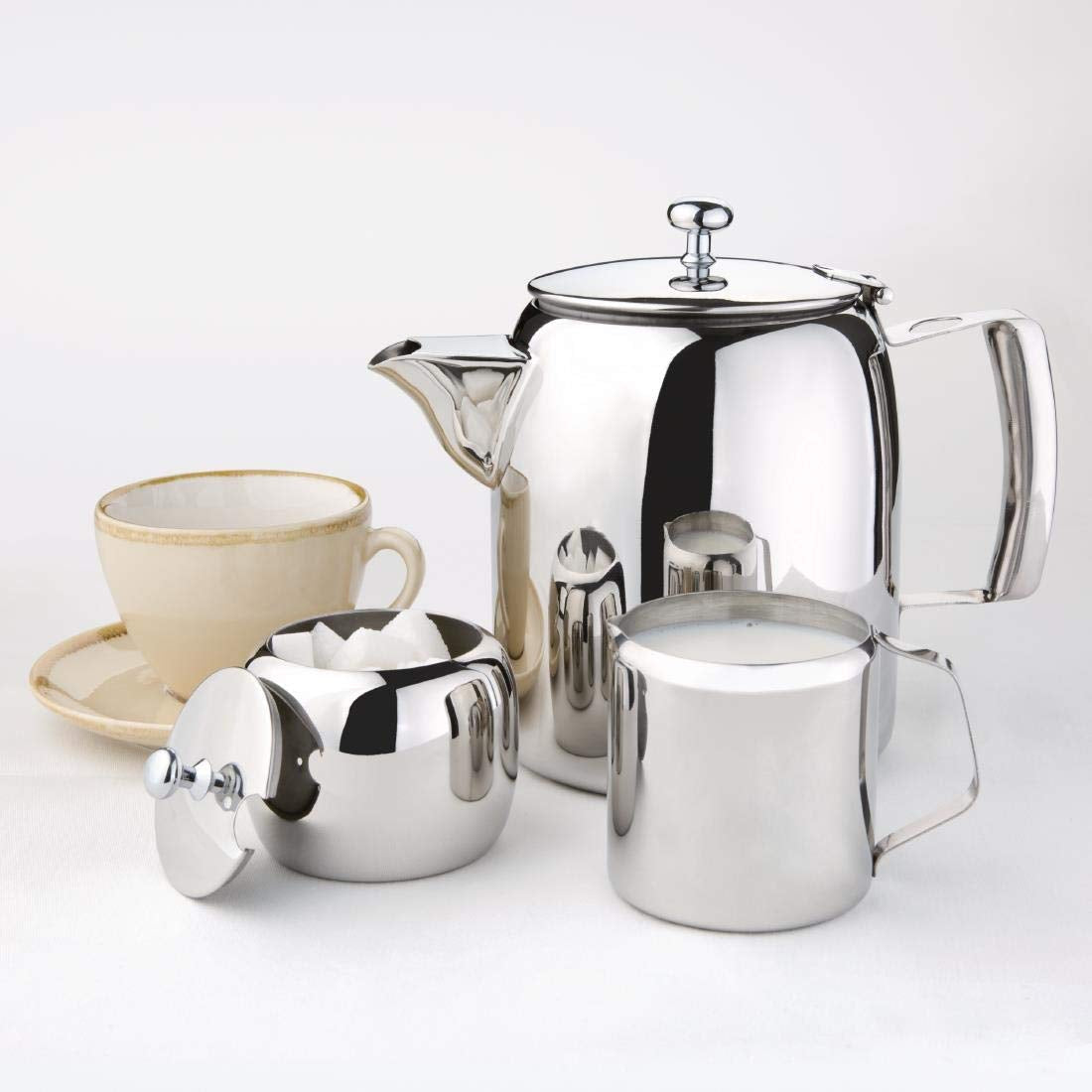 Mug à lait Olympia Concorde, inox, 75 x 75 mm, mug, crémier, carafe
