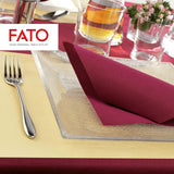 - Papier de soie jetable douceur et douceur, paquet de 40, format 38x38, 4 plis, 2 épaisseurs, couleur bordeaux, papier 100% pure cellulose certifié Fsc (paquet de 3)