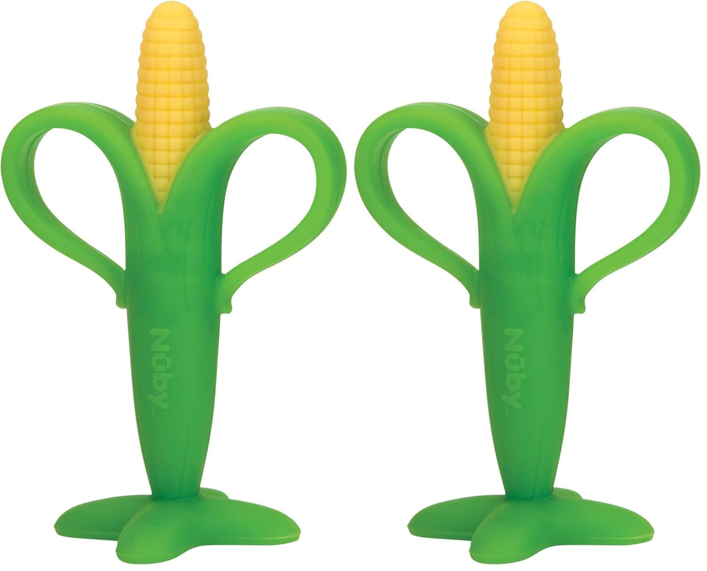 Nuby - Aide à la dentition en épi de maïs - 3M+, Multicolore