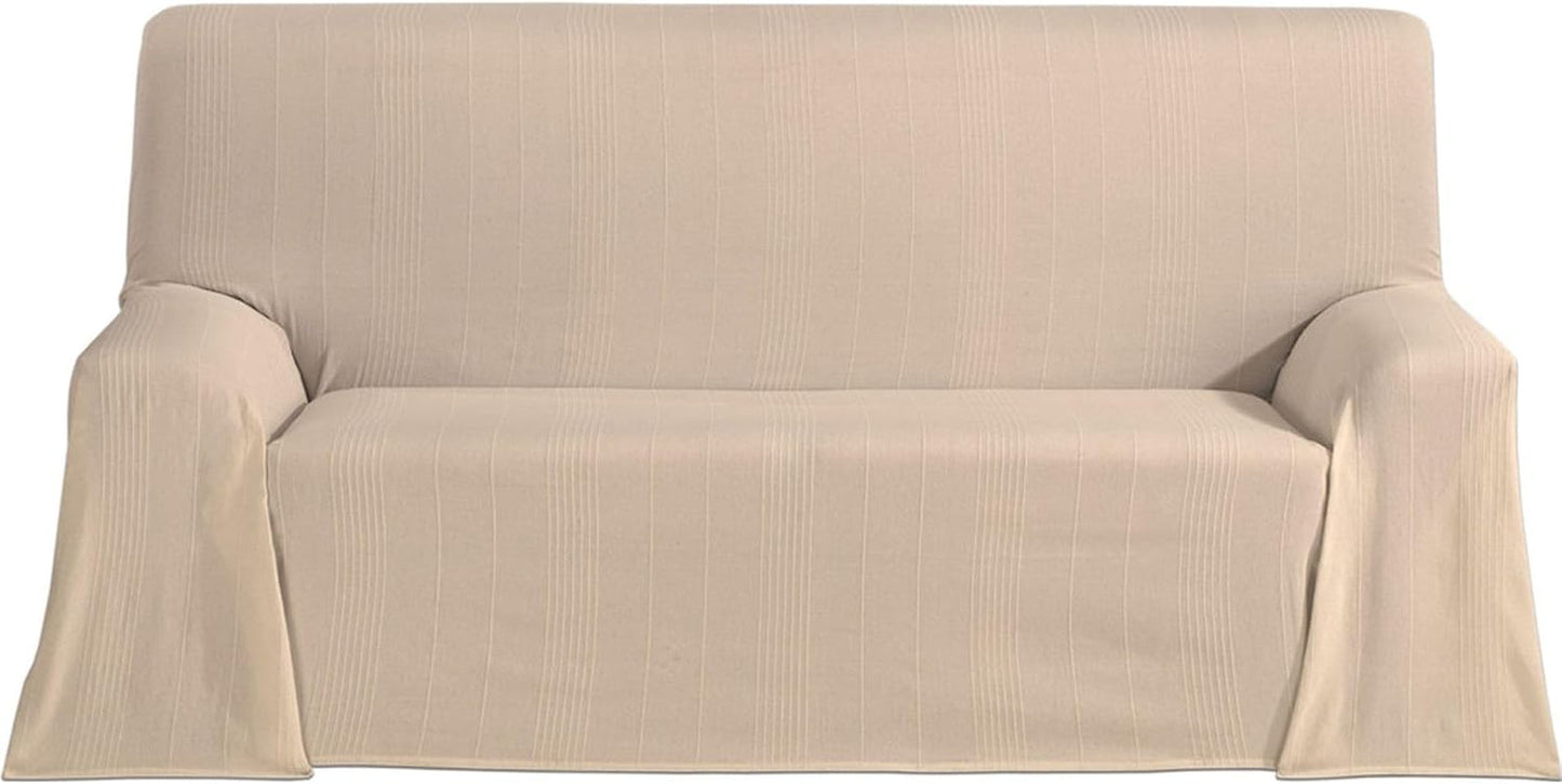 Couvre-lit multifonctionnel ECOMMERC3, taille 300 X 260 cm, pour canapé ou lit, couvre-lit multifonctionnel bleu, décoratif pour canapé, lit, jeté de canapé, léger et élégant, bleu Lits et couvertures Besuche den ECOMMERC3-Store Beige 180X260 Cm