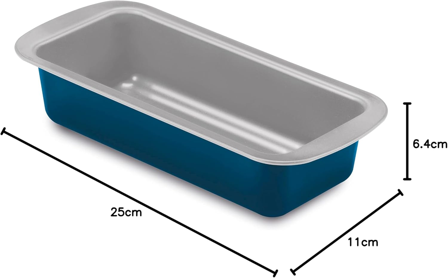 Ligne XBake, Forme Plumcake 25x11 cm, acier avec revêtement antiadhésif, écologique, Moules et plaques pour pâtisserie Naty Shop