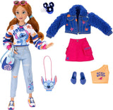 Poupées mannequins Disney ILY 4EVER Stitch avec cheveux rouges 11,5" de haut avec 13 points d'articulation, deux tenues complètes Mix-And-Match et une bague Mickey étincelante pour vous ! Poupées Naty Shop
