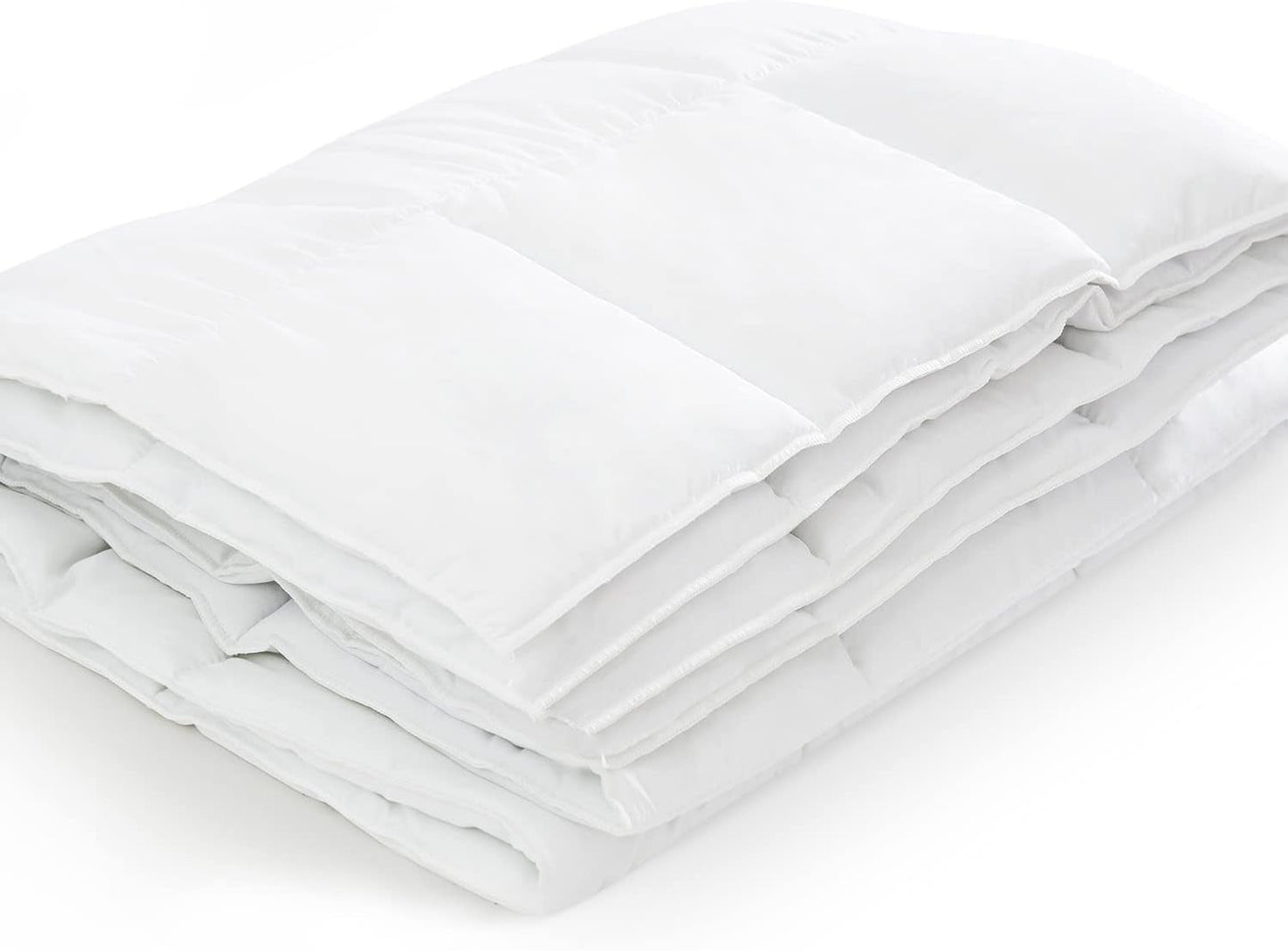 Couette 135X200 Cm Couette toutes saisons Oekotex 100 microfibre lavable Couette blanche Couettes et couettes Naty Shop