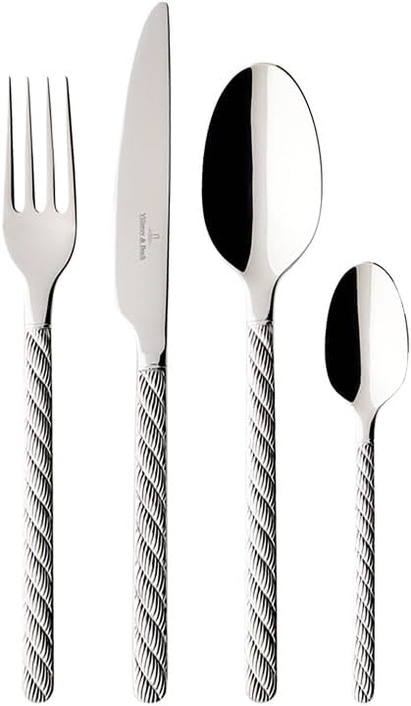 Villeroy Et Boch - Ménagère Montauk, différentes tailles, acier inoxydable Cuisine Naty Shop 24 pièces