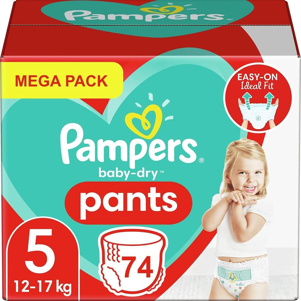 Pampers (ancienne version), culottes, taille 4, 9 kg-15 kg, paquet de trois (1 x 88 couches)