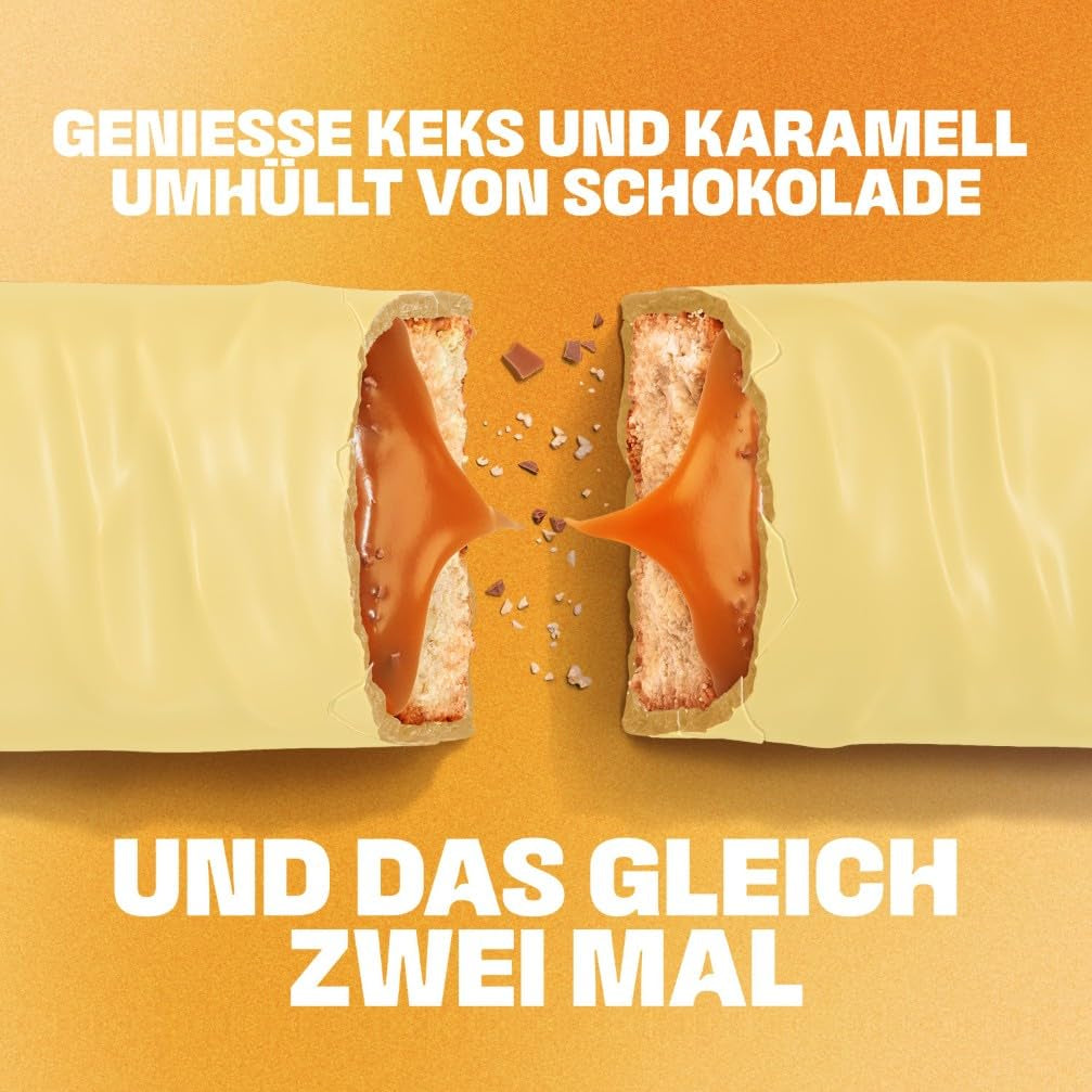 Barres de chocolat blanc Twix ; caramel, biscuits, chocolat blanc ; plusieurs paquets de chocolats ; 5 barres (5 x 46 g)