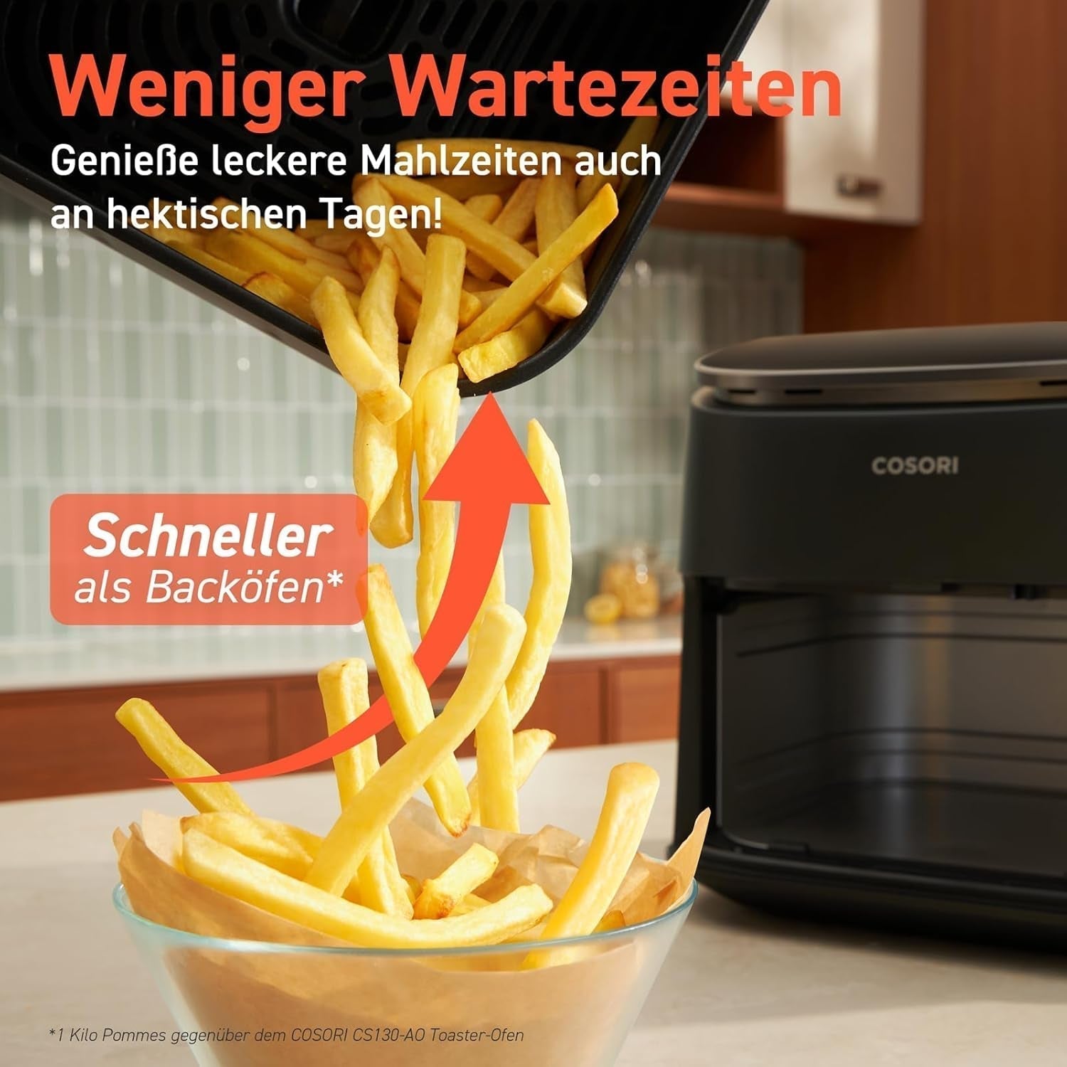 Cosori Turboblaze Friteuse à air chaud Airfryer, 9-en-1, 6 litres, appareils silencieux Naty Shop