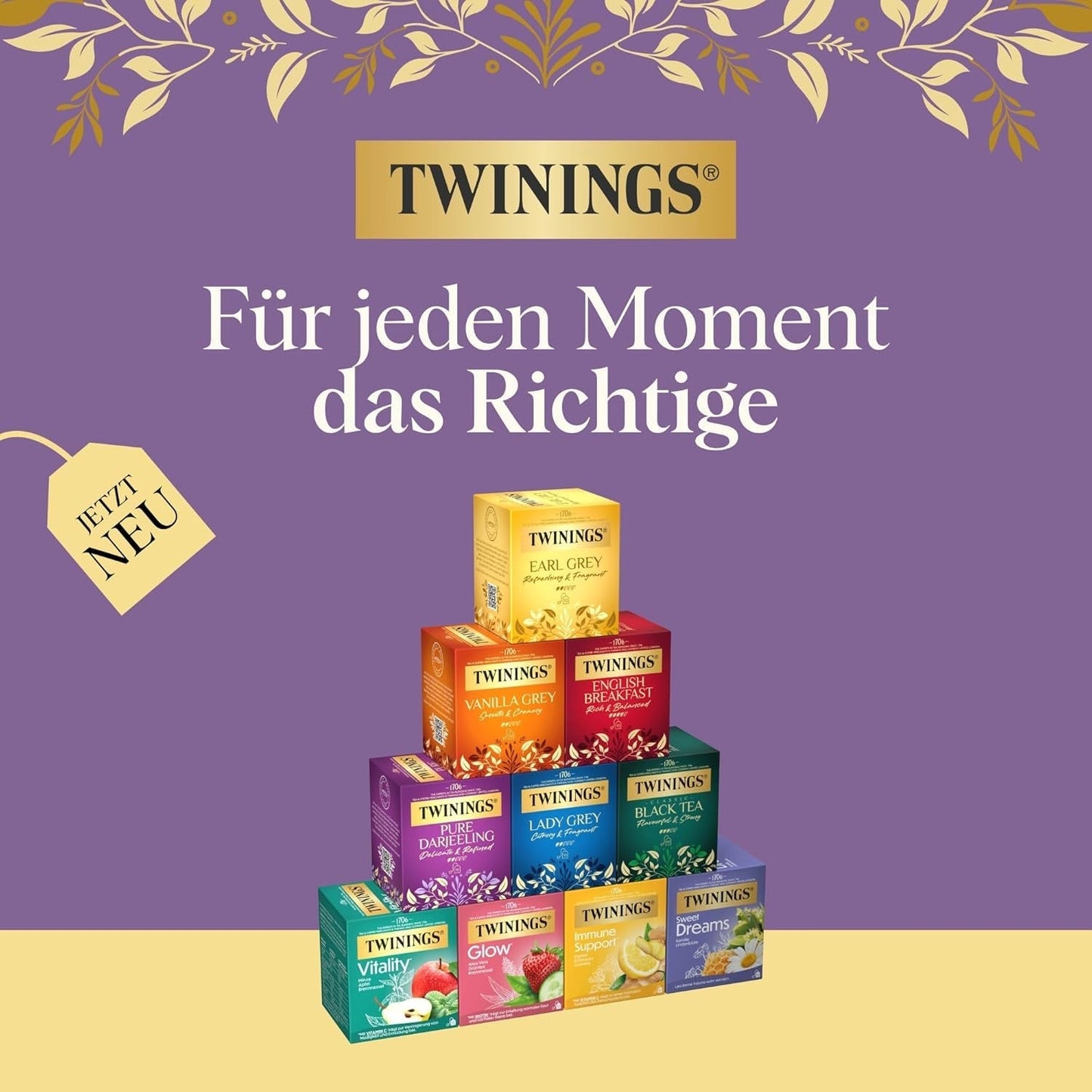 Twinings SWEET DREAMS Thé à la camomille au miel, à l'orange et à la fleur de tilleul - Mélange sucré de tisanes pour une amélioration naturelle du sommeil, paquet de 12 (10 sachets de thé chacun)