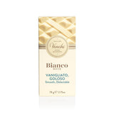 Venchi - Tablette de chocolat extra blanc, 78 g - à la vanille - Sans gluten