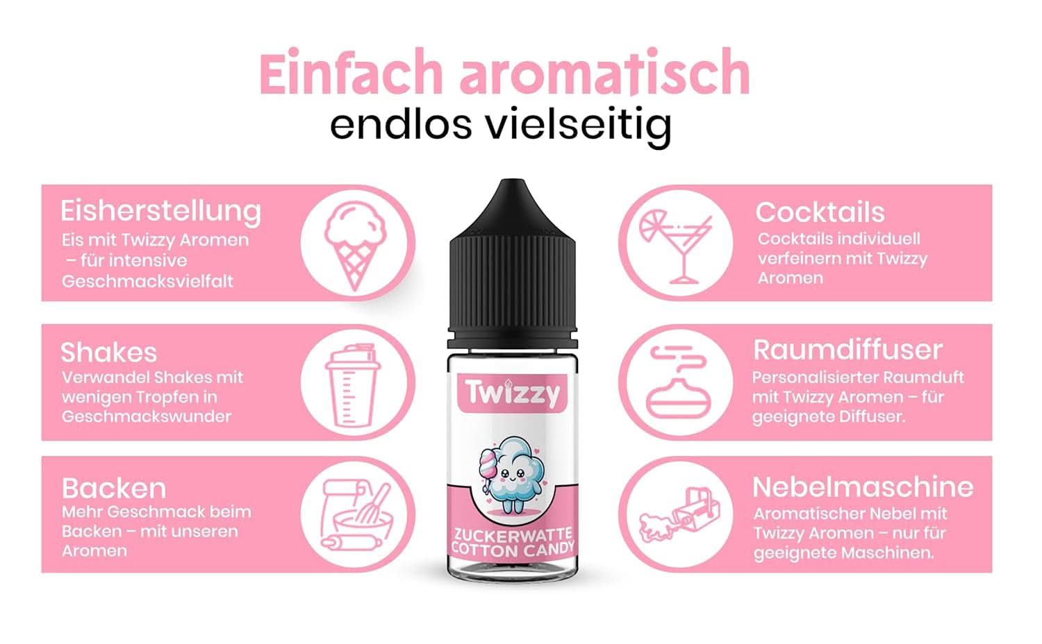 Arôme concentré Barbe à Papa Twizzy, 30 ml Arômes Naty Shop