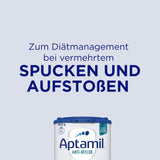 Aptamil Anti-Reflux - Formule Complète Dès la Naissance Gestion Diététique Vomissements & Régurgitations Aliment pour Bébé Lait en Poudre 1 x 800 g