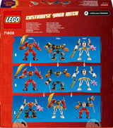LEGO NINJAGO Kai's Fire Mech Action Figure Jouet pour enfants avec figurine Ninja rouge personnalisable Set 4 figurines dont Kai et Zane Cadeau pour garçons et filles de 7 ans 71808 Jeux de construction Beuche den LEGO-Store