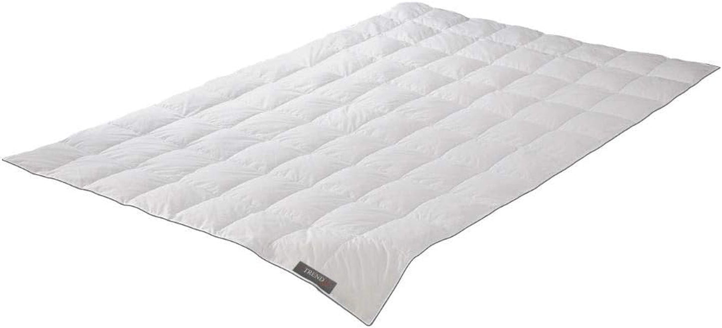 Couette en duvet Badenia Trendline Comfort, couette d'hiver chaude avec 90 % duvet et 10 % plumes Classe I, 135 X 200 Cm, duvet testé et certifié Oeko-Tex, produite selon la norme de qualité allemande Couettes et couettes Naty Shop Comfort 155 X 220 Cm Couverture d'été légère