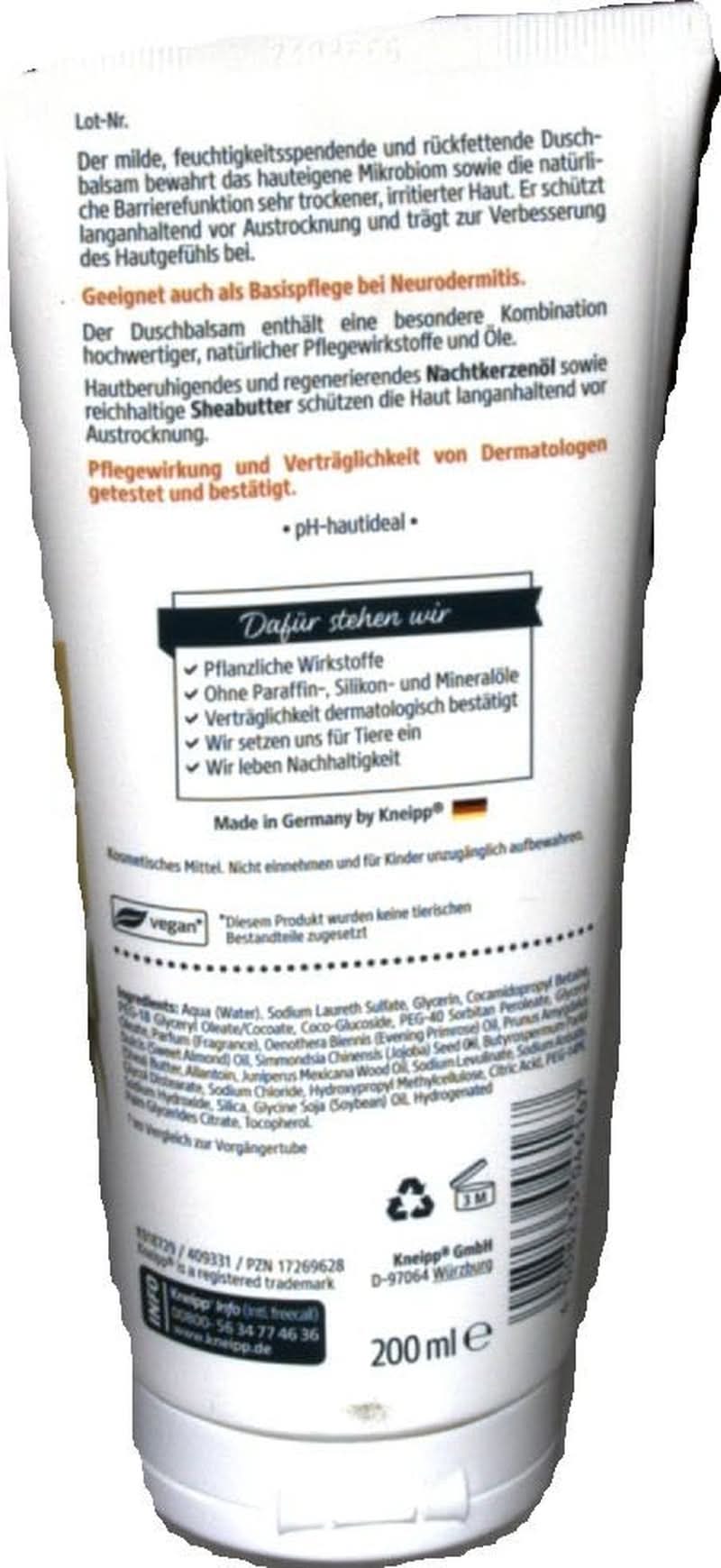 Kneipp, Après-shampoing douche, 200 ml Douche et bain Naty Shop