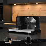 Ritter Icaro 5 Trancheuse électrique pliante multifonction et trancheuse à pain en métal avec moteur écologique, fabriquée en Allemagne Déchiqueteuses et trancheuses Naty Shop