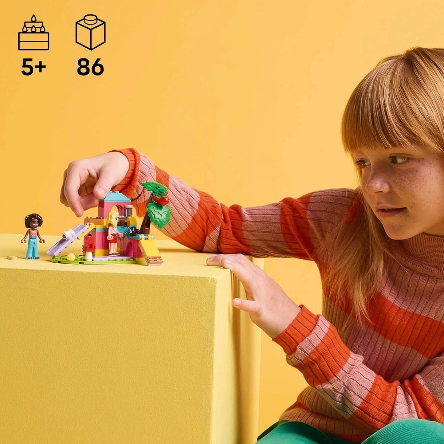 LEGO Friends Ensemble de construction et de jeu d'imitation avec 2 figurines et 2 animaux pour filles de 5 ans et plus Ensemble d'animaux 42640 Ensembles de construction Besuche den LEGO-Store