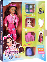Simba 105953975 - Poupée Lucy Kawaii Hi Dress-Up (26 cm) - Poupée mannequin de coiffure articulée, poupée lapin aux cheveux longs et accessoires, jouet pour 4 ans et plus
