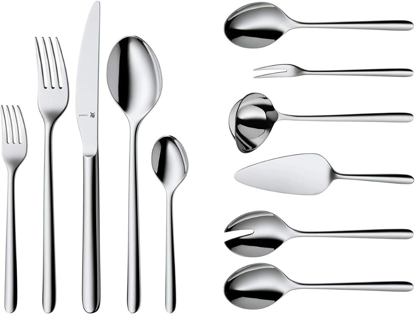 WMF Flame plus set de couverts pour 12 personnes Cuisine Naty Shop Single Set de couverts